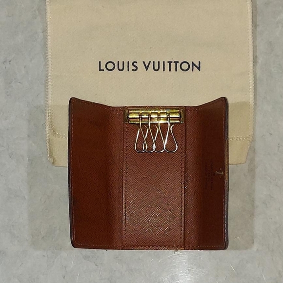 EUC LOUIS VUITTON 4 KEYHOLDER POUCH / WALLET WITH DUST BAG DATE CODE FL0095 - Picture 8 of 9